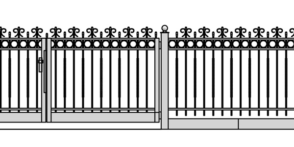 Schmiedezaun S26