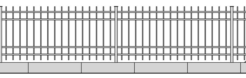 Stahlzaun H41c